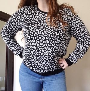 Like New! Ann Taylor Sweater Cheetah Print